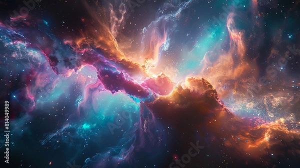 Fototapeta Boujee Threads The Cosmic Tapestry of the Multiverse