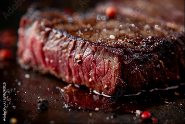 Fototapeta fresh raw beef steak