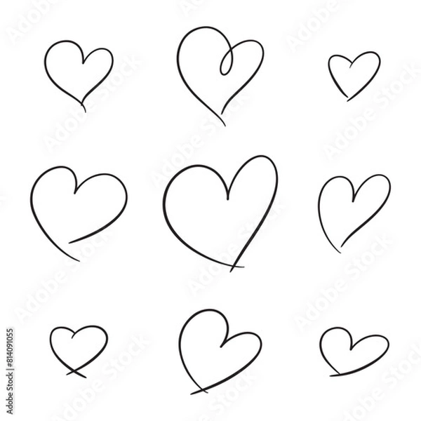 Fototapeta Heart collection