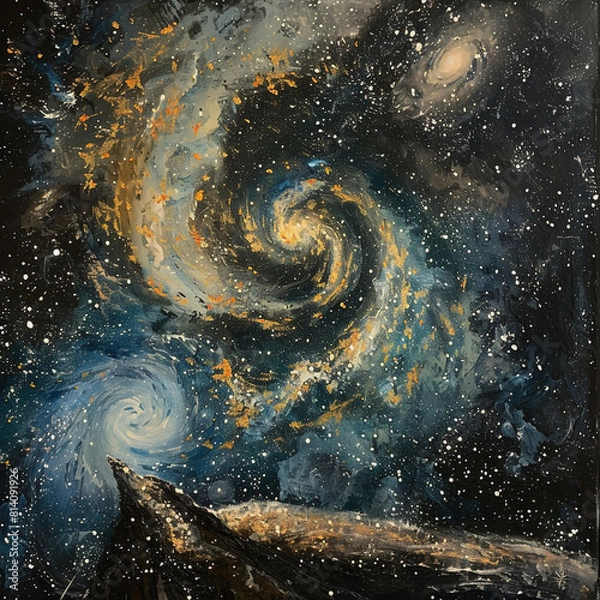 Fototapeta Stardust Odyssey A Milky Way Illustration