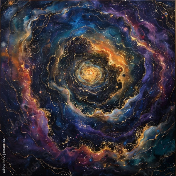 Obraz Kaleidoscope Cosmos Exploring Celestial Plains