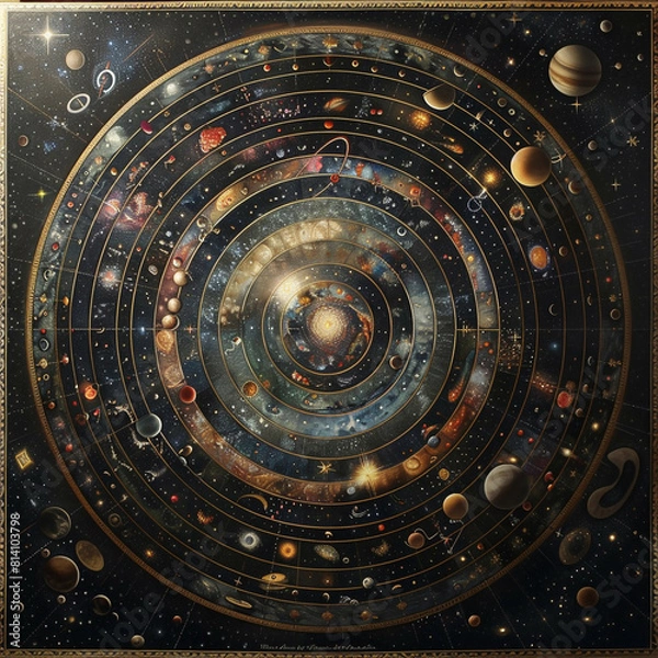 Obraz Kaleidoscope Cosmos Exploring Celestial Plains