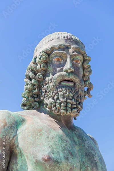 Fototapeta Portrait of Riace's Bronze copy of statue A