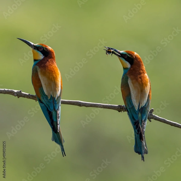Fototapeta European Bee-eater, Merops apiaster, Merops