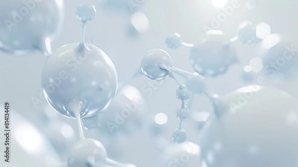 Fototapeta Scientific Molecules Abstract Background, 3d, scientific molecules