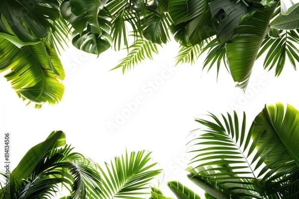 Fototapeta Minimalistic white summer background with copy space for text, abstract and beautiful concept