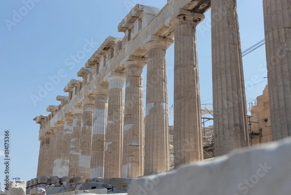 Fototapeta Greek columns at the parthenon 