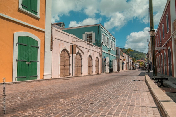 Fototapeta Charlotte Amalie in St Thomas one of the US Virgin Islands