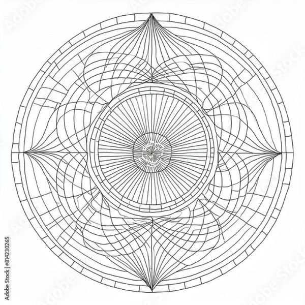 Fototapeta A drawing of an abstract shape