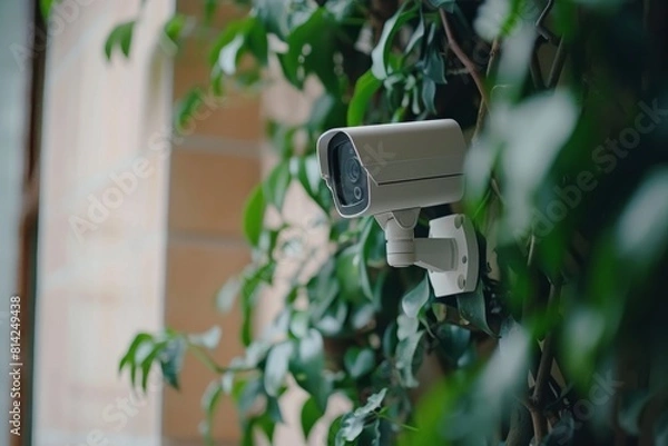 Fototapeta Enhancing safeguard and protection with top emergency notifications via 5G Wi-Fi routers that respect geographical limits and enforce protective fencing in surveillance planning.