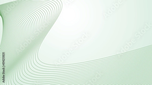 Obraz Green gradient with curve line background for backdrop or presentation