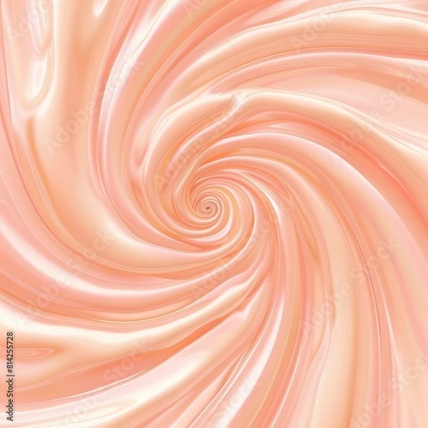 Fototapeta A calm peach pink swirl with a subtle pattern in a square format, background