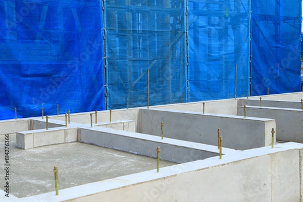 Obraz 住宅の基礎工事