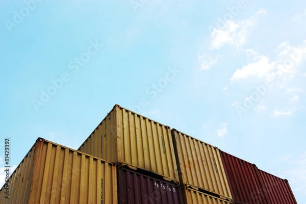 Fototapeta Container, import, export, cargo, shipment