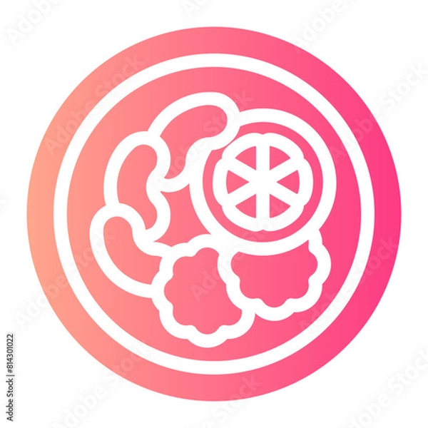 Fototapeta feijoada gradient icon