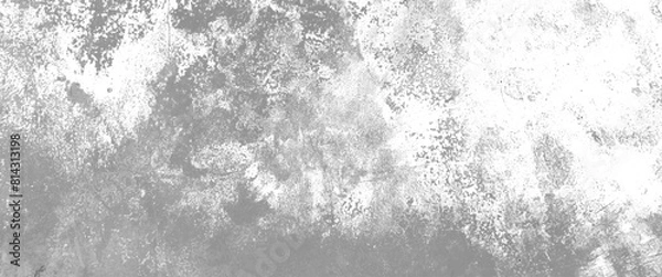 Fototapeta Vector white and grey vintage abstract texture of old surface pattern and texture of cracks, scratches and chips.