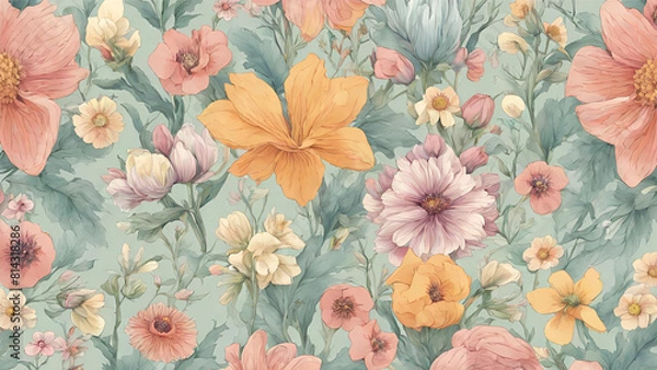 Fototapeta flower pattern - 76