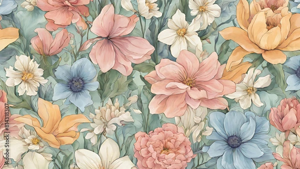 Fototapeta flower pattern - 77