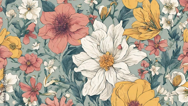 Fototapeta flower pattern - 78