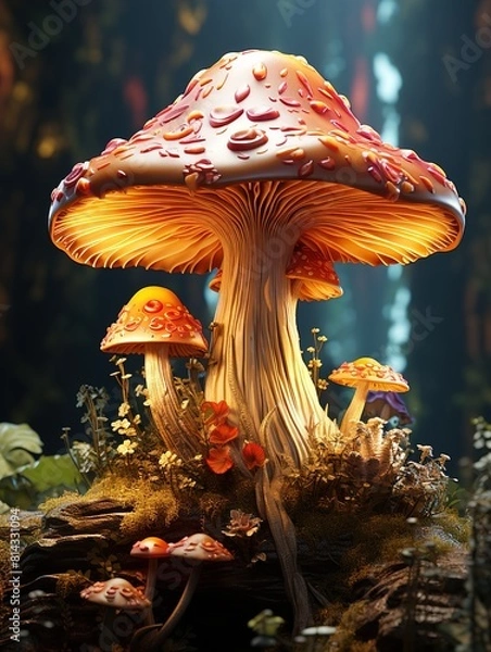 Fototapeta fly mushroom