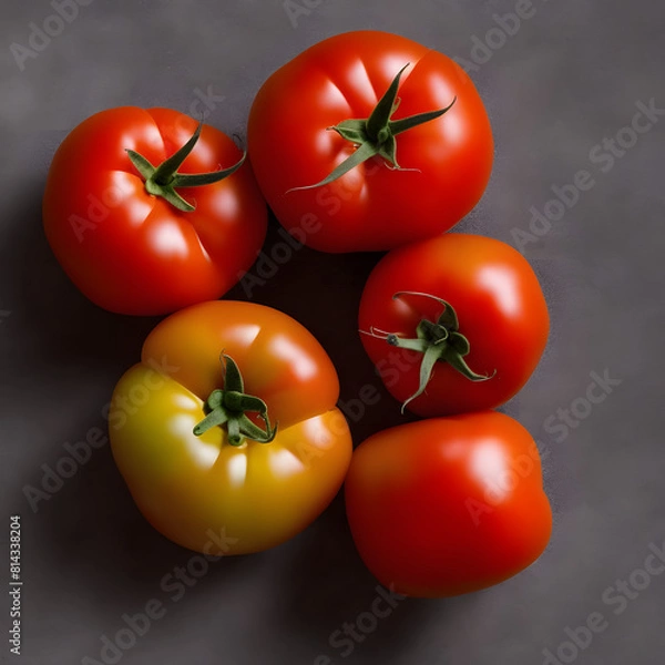 Obraz Tomato isolate, Fresh tomatoes, Red tomatoes