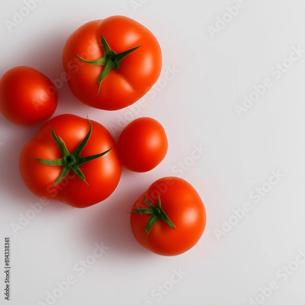 Obraz Tomato isolate, Fresh tomatoes, Red tomatoes
