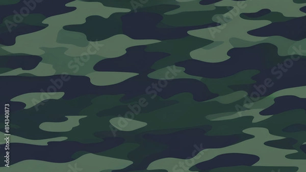 Fototapeta A simple camouflage pattern in Green hunting. Military camouflage. Illustration Formats 4K UHD