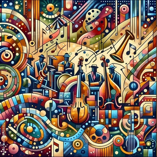 Fototapeta abstract background with circles