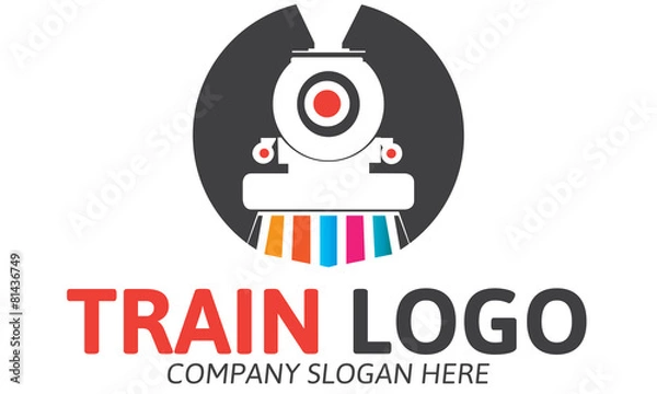 Fototapeta Train Logo