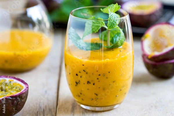 Obraz Mango with Passion fruit smoothie