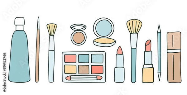 Fototapeta make up set
