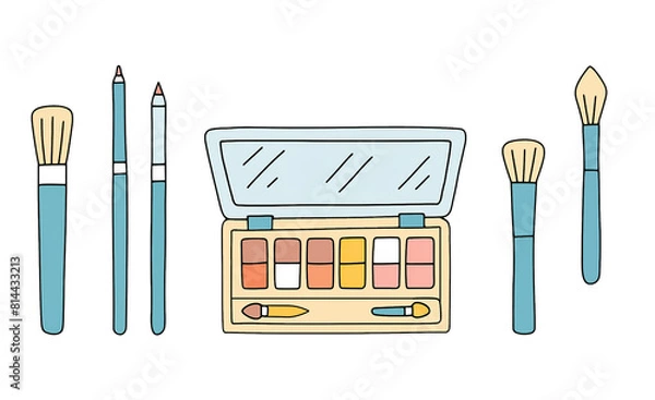 Fototapeta make up set