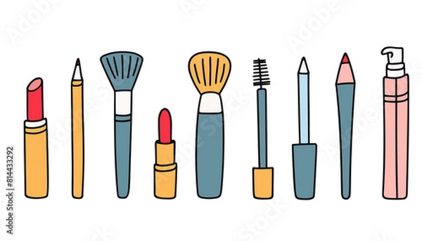 Obraz set of tools for makeup