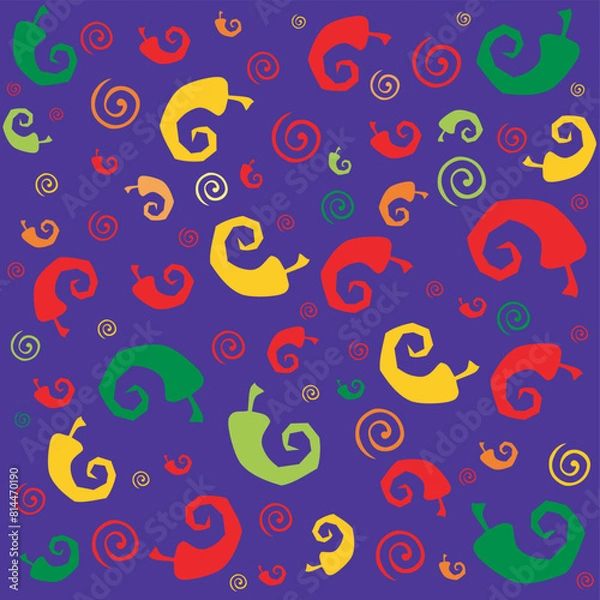 Obraz Seamless Chili Pepper wallpaper. Good for textile fabric design, wrapping paper, website wallpapers, textile, wallpaper and apparel. vector illustration