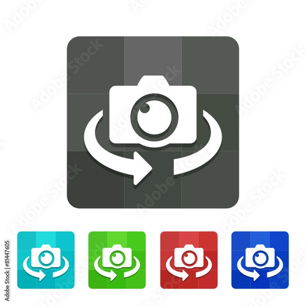 Fototapeta Modern App Button