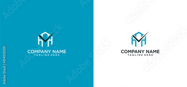 Obraz h modern logo design