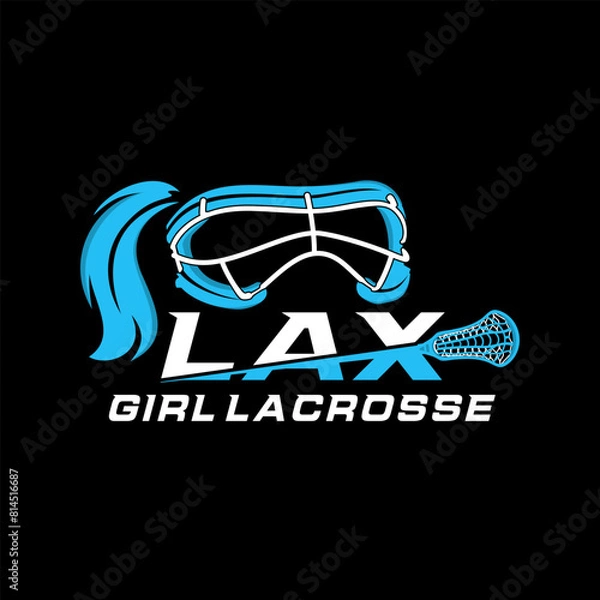 Obraz Lacrosse Logo Image Design Vector