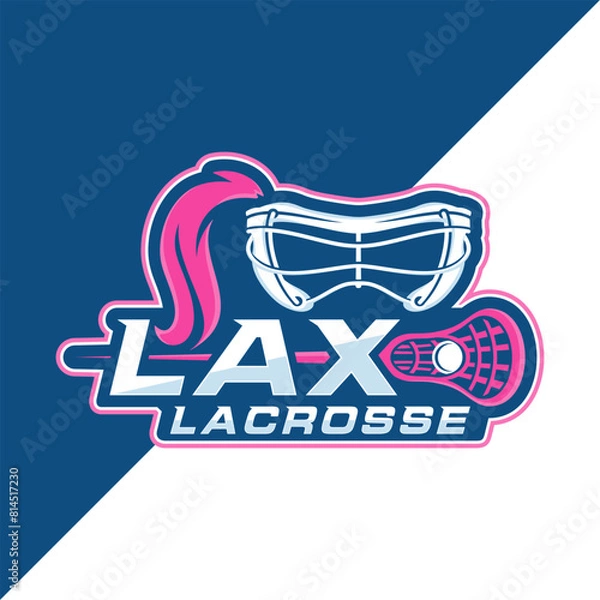Obraz Lacrosse Logo Image Design Vector