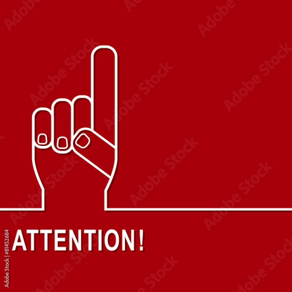 Fototapeta Attention1