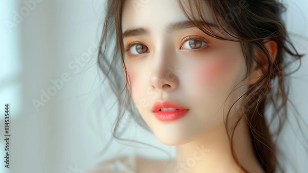 Obraz かわいい美女モデル ビューティー ポートレート