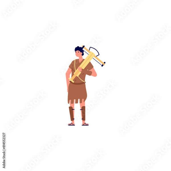 Obraz set of elemental Roman poses set