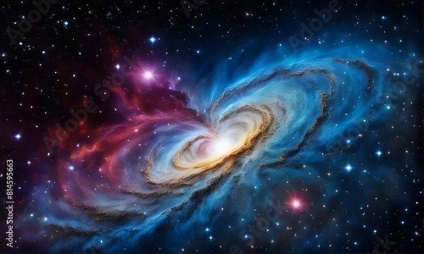 Fototapeta Colorful space galaxy cloud nebula. space background with bright Starry night sky. Supernova background wallpaper. Universe science, astronomy, cosmos, nebula abstract