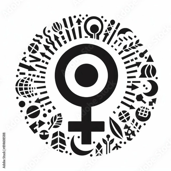 Fototapeta A logo representing gender equality 
