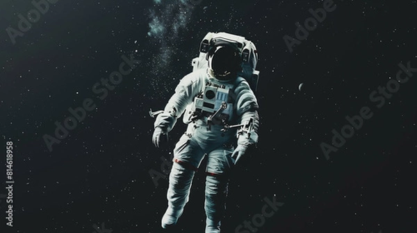 Obraz Astronaut Floating in Space, surrounded by the vastness of space and stars.