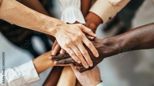 Fototapeta Diverse professionals collaborate on projects, utilizing their collective expertise to overcome challenges and achieve success.