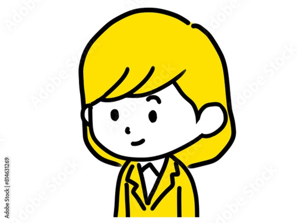 Obraz スーツを着た女性のイラスト②
