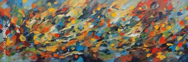 Fototapeta Art Abstract background, Expressionism style. Digital illustration.