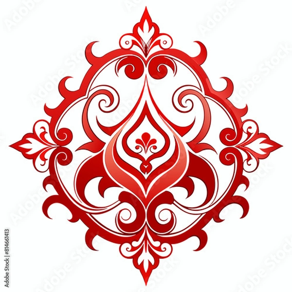 Fototapeta Ornamental Design Baroque Element vector illustration