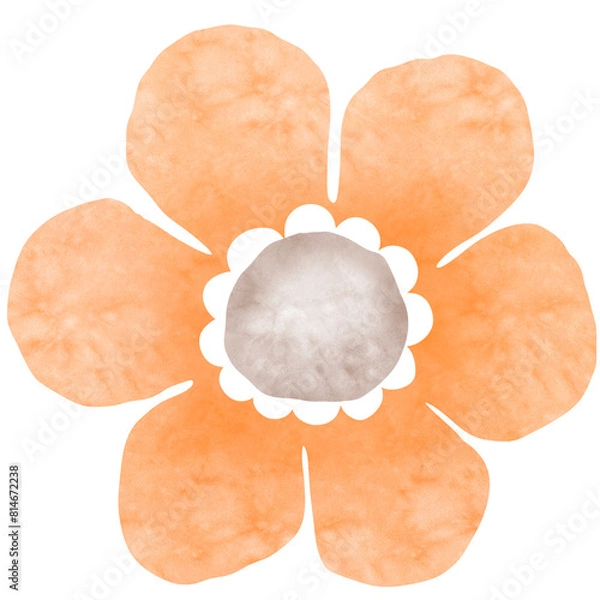 Obraz Orange Flower Watercolors 2