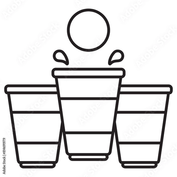 Obraz beer pong icon